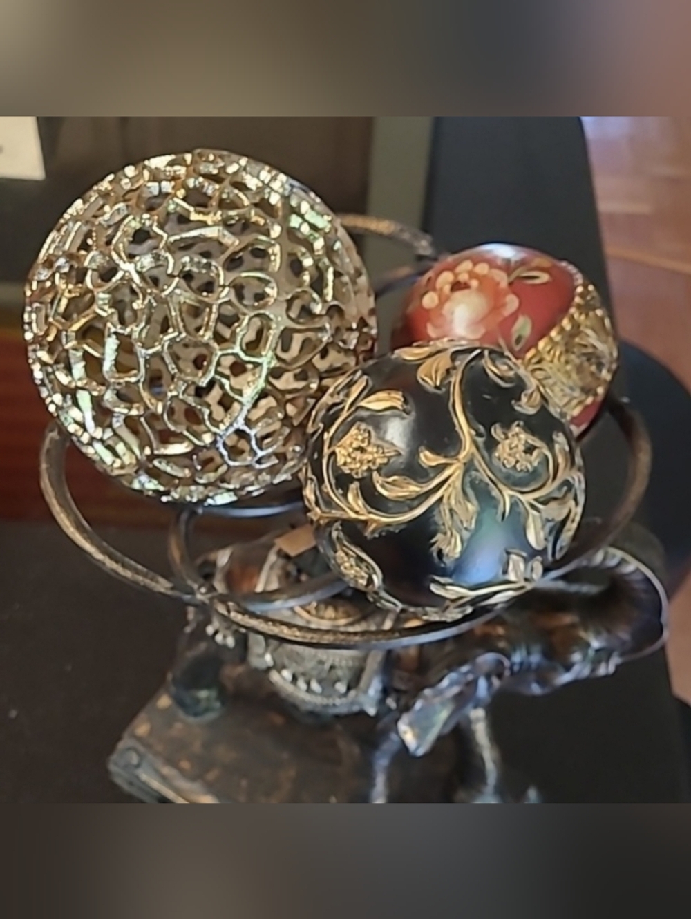 Gold Metal Decorative Sphere